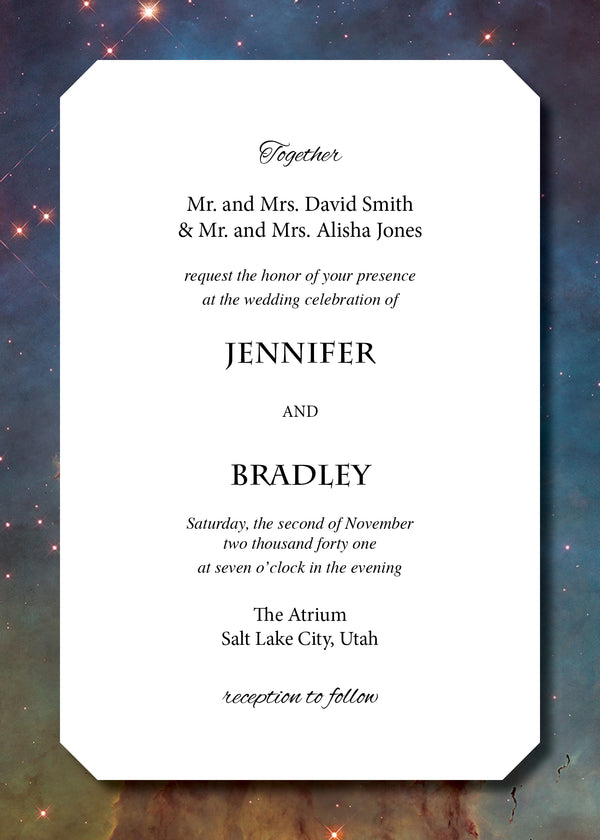 Nebula — Celestial Wedding Invitation