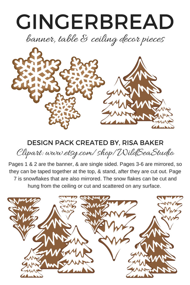 Gingerbread Decor Kit