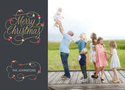 Merry Christmas – Floral Script