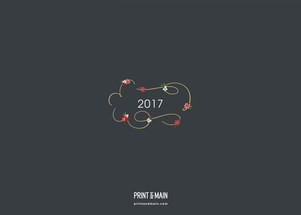 Merry Christmas – Floral Script