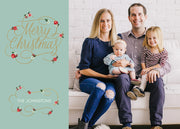 Merry Christmas – Floral Script