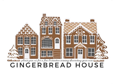 Gingerbread House Party Invitation