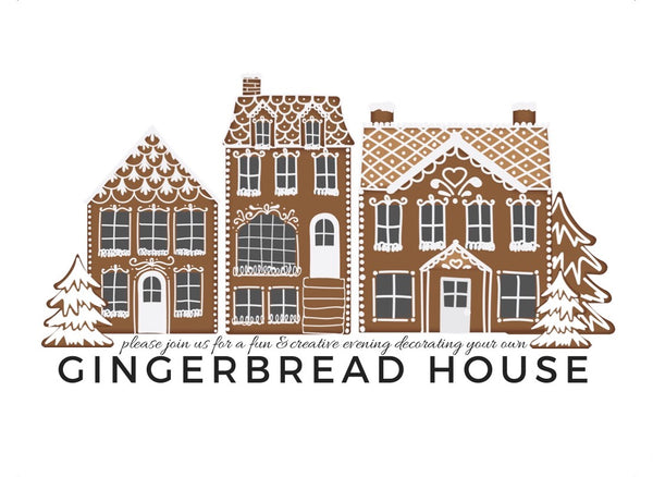 Gingerbread House Party Invitation