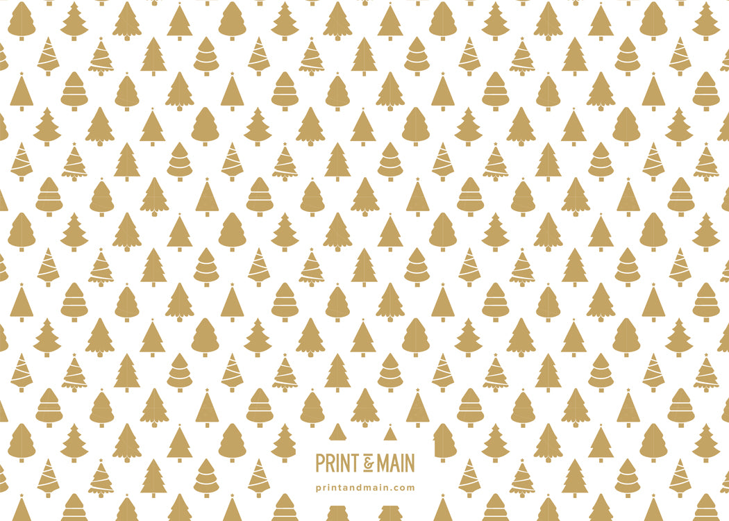 Gold Christmas Trees – Merry Christmas