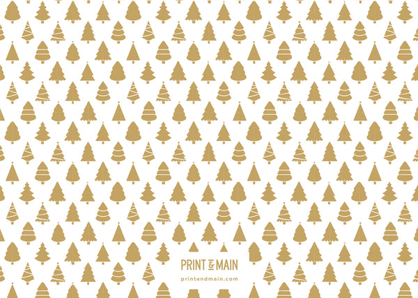 Gold Christmas Trees – Merry Christmas